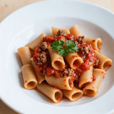 Maccheroncini al ragu’