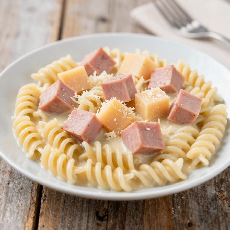 Maccheroni alla mortadella