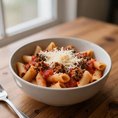 Maccheroni alla salsiccia
