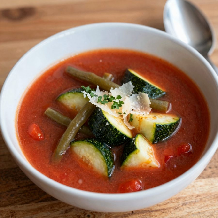 Minestra con zucchine