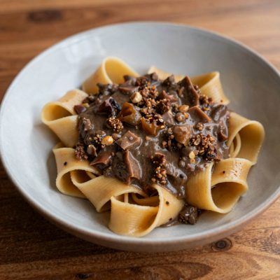 Pappardelle con il sugo di lepre