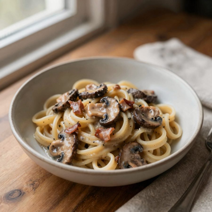 Pasta alla salsa di funghi