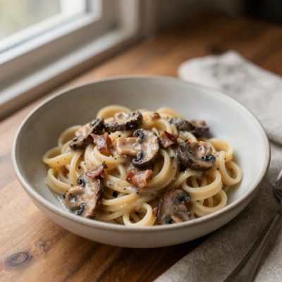 Pasta alla salsa di funghi