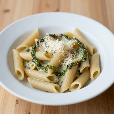 Penne alla crema di erbe