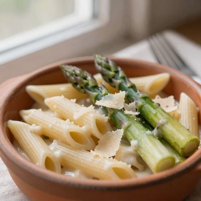 Penne con gli asparagi