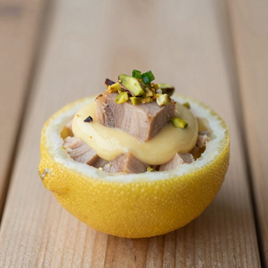Mousse di tonno nel limone