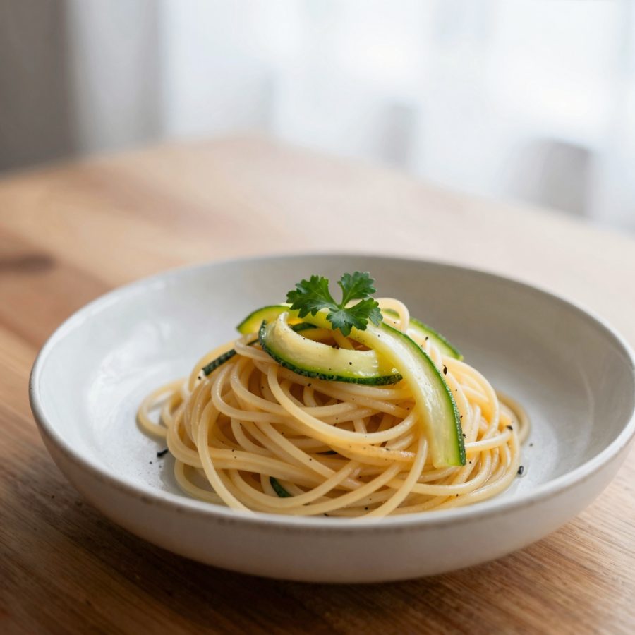 Spaghetti alla carbonara di verdure