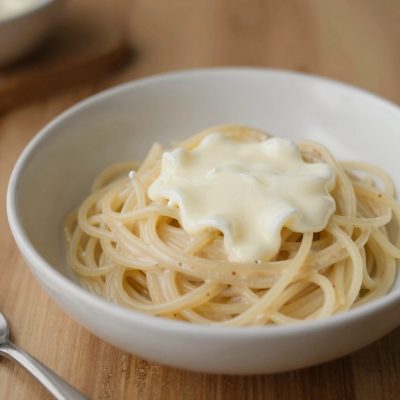 Spaghetti con mozzarella