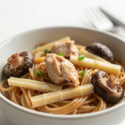 Spaghetti con pollo