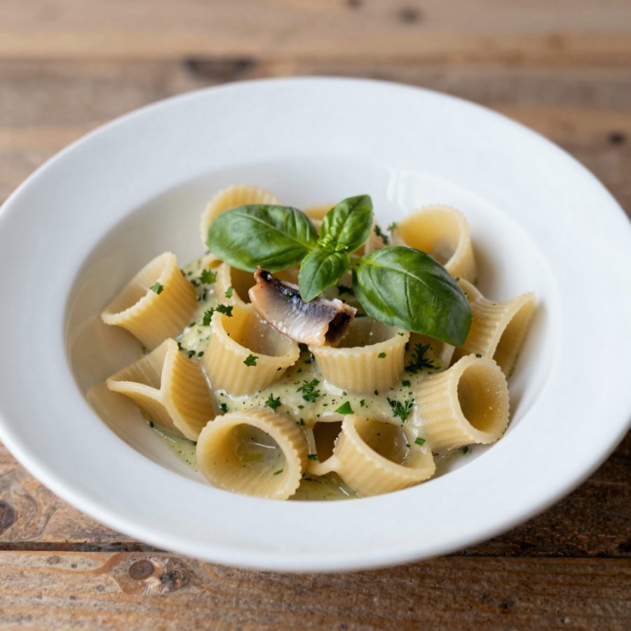 Strozzapreti alle acciughe