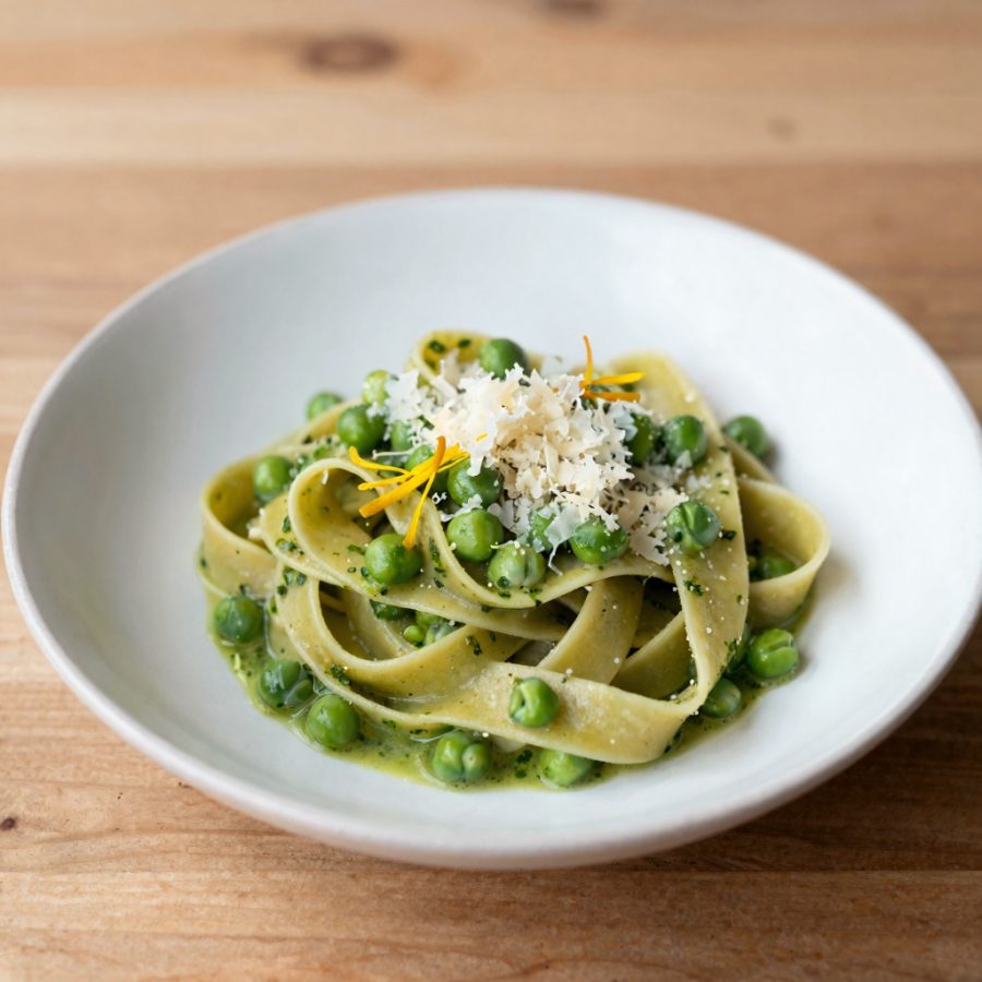 Tagliatelle ai piselli