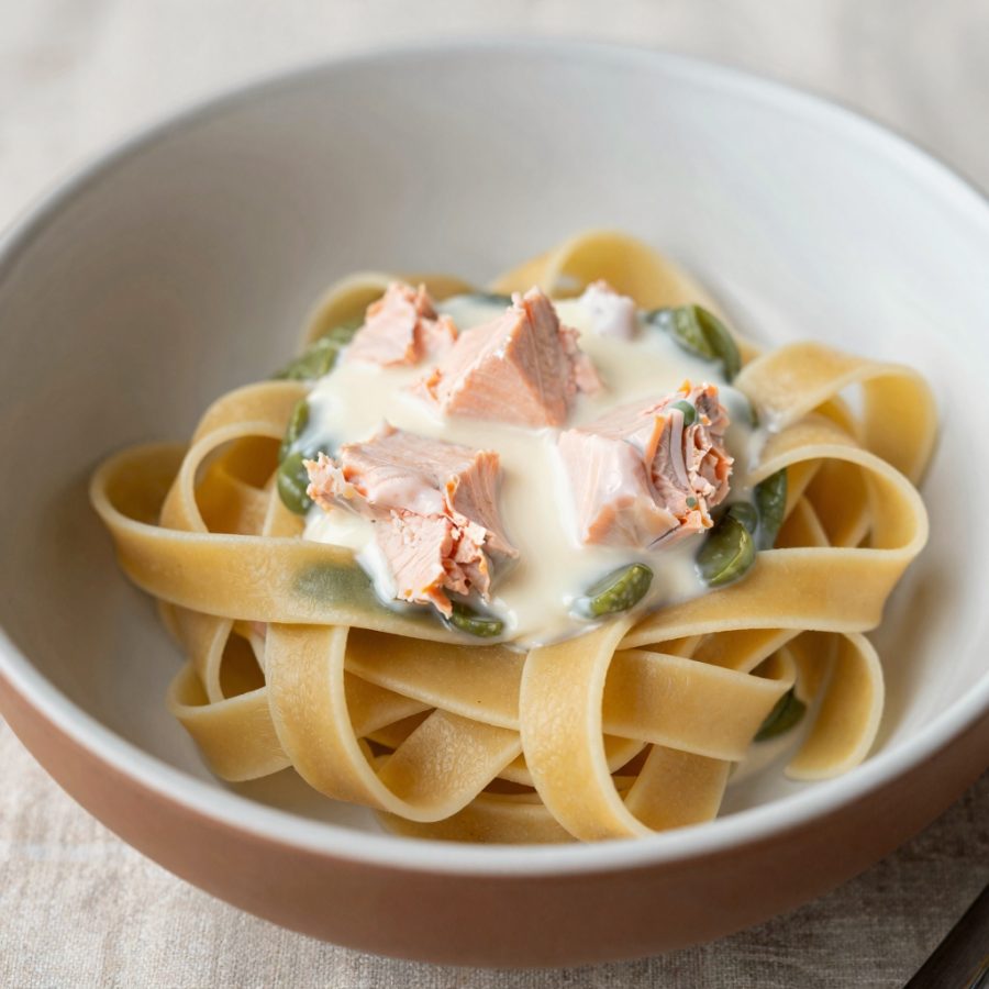 Tagliatelle al salmone affumicato