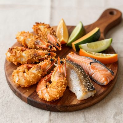 Fritto di pesce e verdure