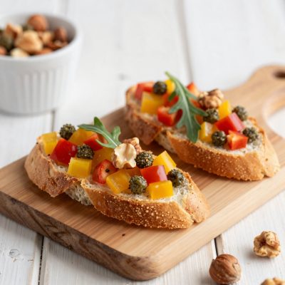 Crostini con peperoni