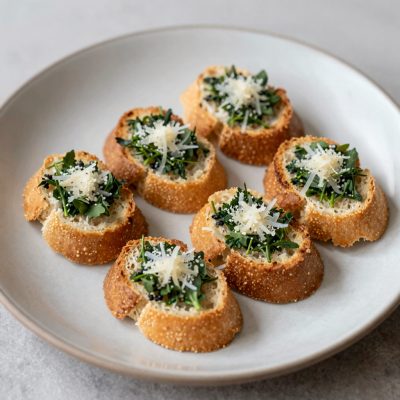 Crostini di semolino con erbe aromatiche