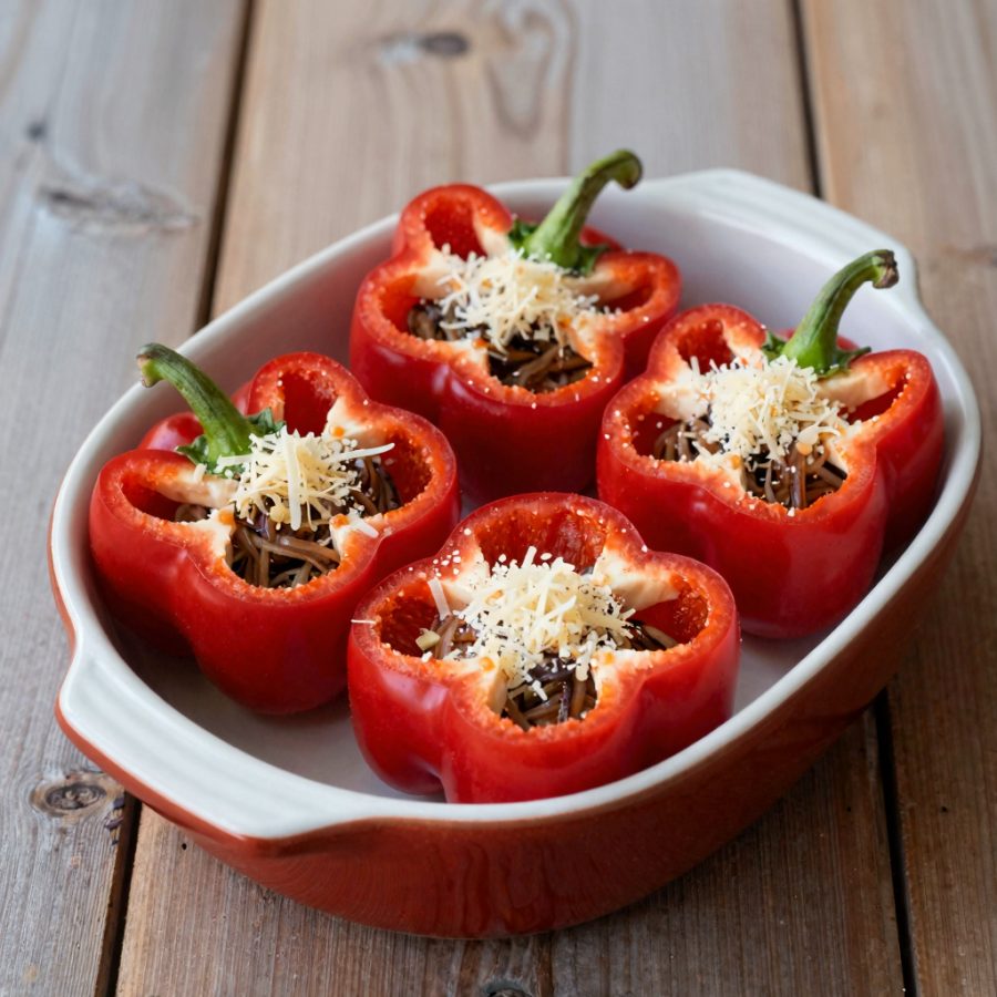 Peperoni ripieni con carne macinata