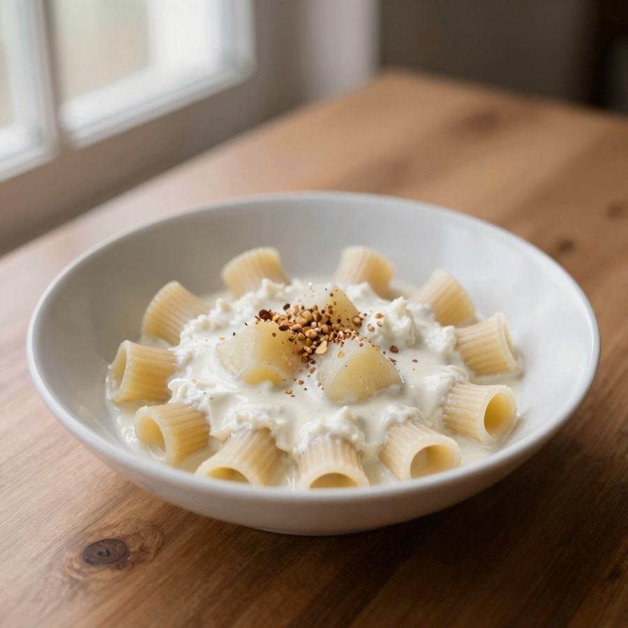 Tortiglioni con ricotta e patate