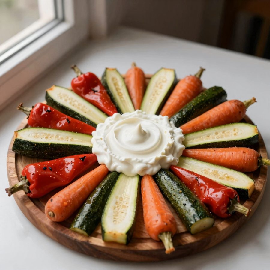 Verdure estive con dip al Gruyère