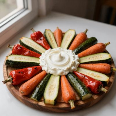 Verdure estive con dip al Gruyère