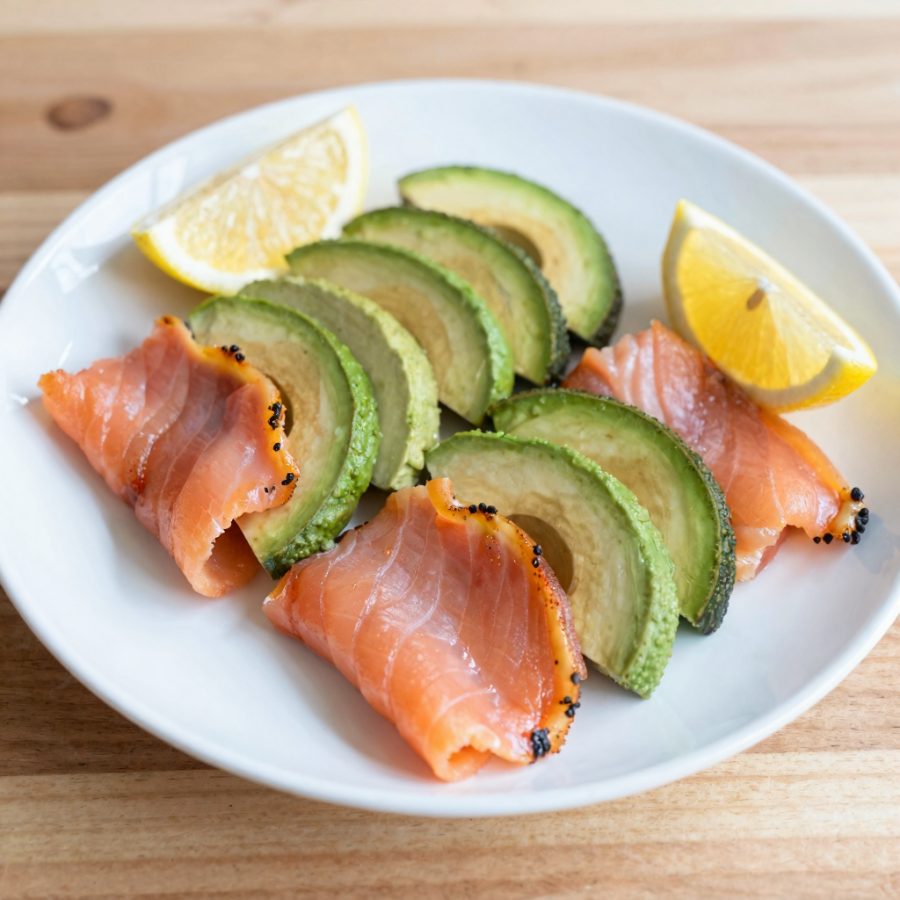 Avocado con salmone affumicato