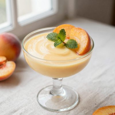 Mousse di pesche allo yogurt