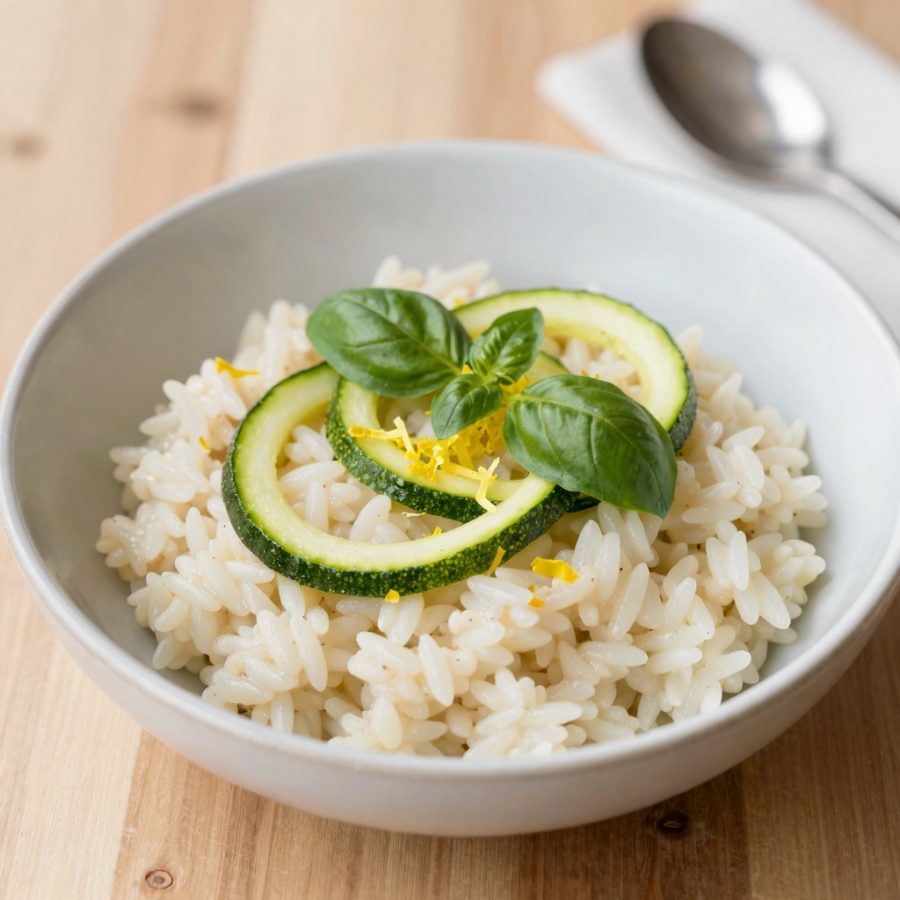 Riso freddo con zucchine