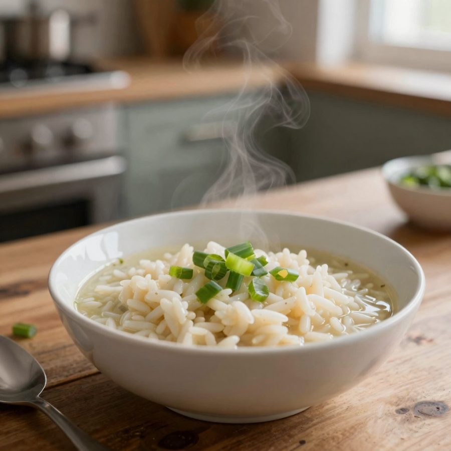 Riso in brodo ai porri