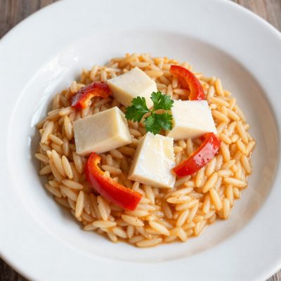 Riso, scamorza e peperoni