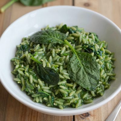 Risotto con spinaci