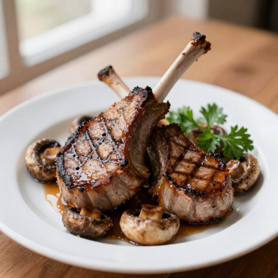 Agnello agli ghampignons