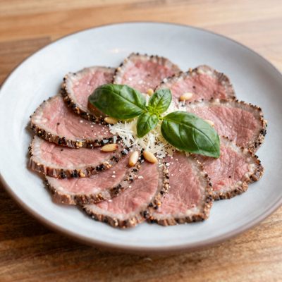 Carpaccio al basilico