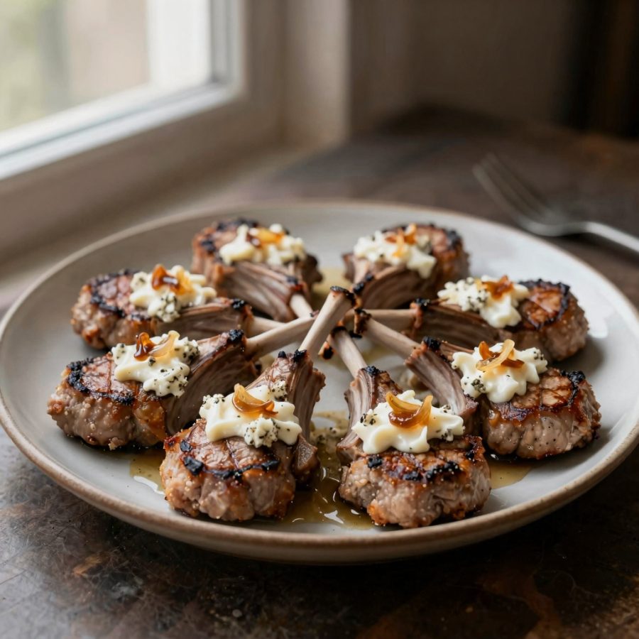 Cotolette di abbacchio al gorgonzola