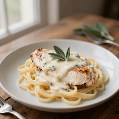 Filetti di pollo panna e funghi