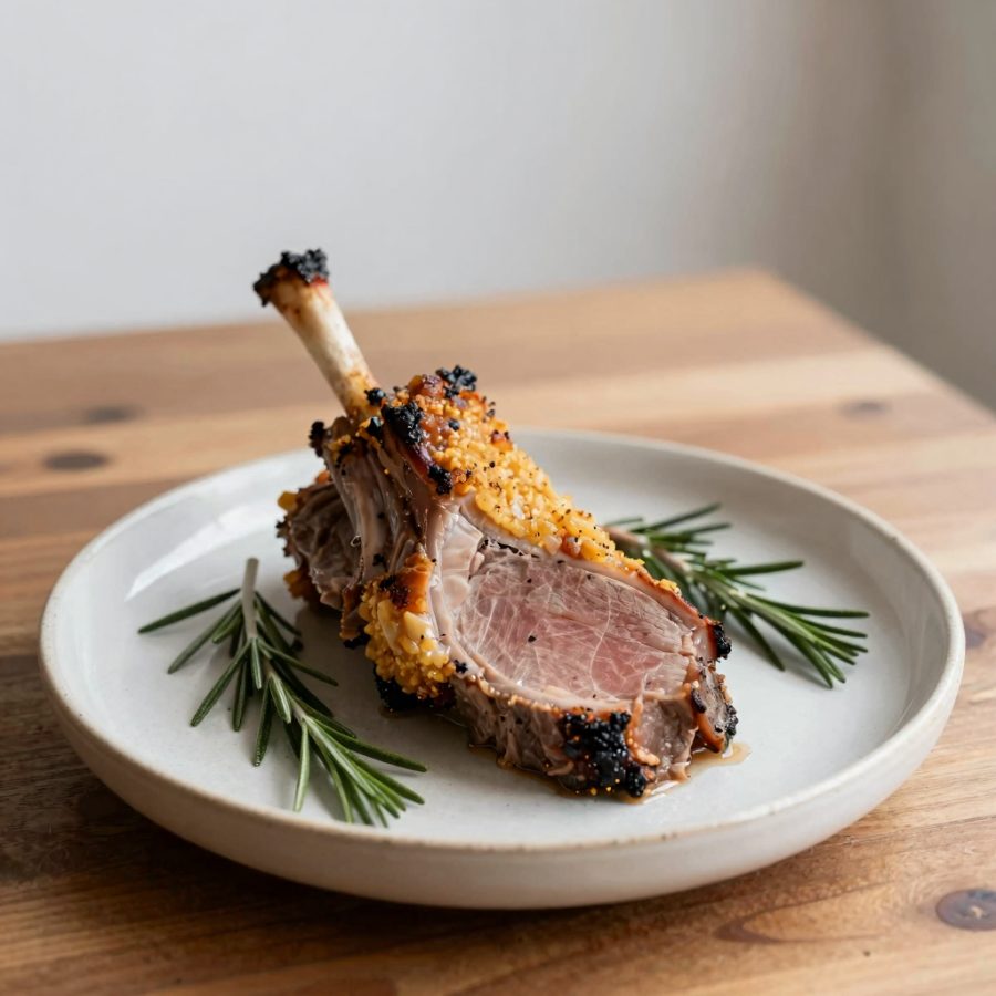 Agnello al forno aromatizzato