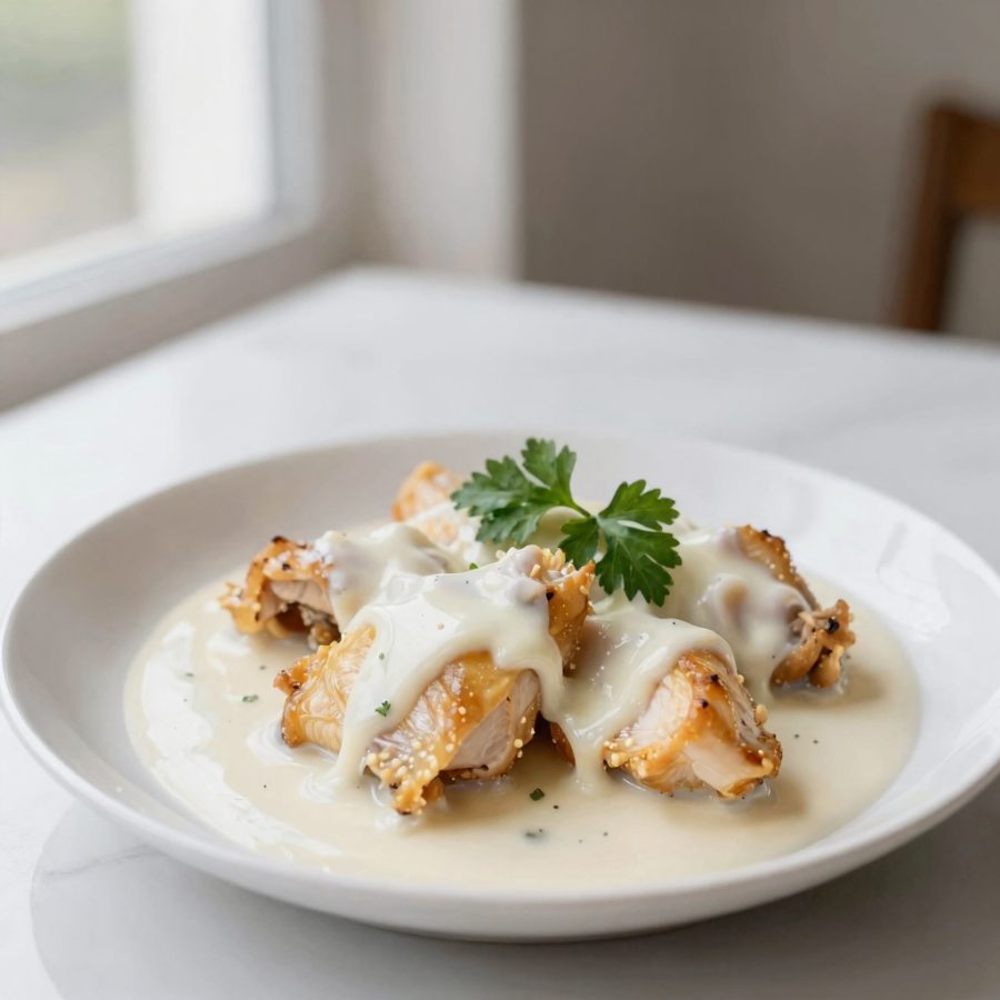 Pollo alla crema