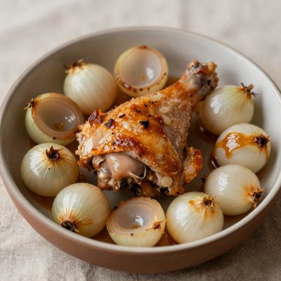 Pollo con cipolline