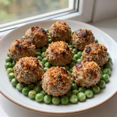 Polpette con piselli