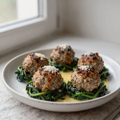 Polpette con spinaci