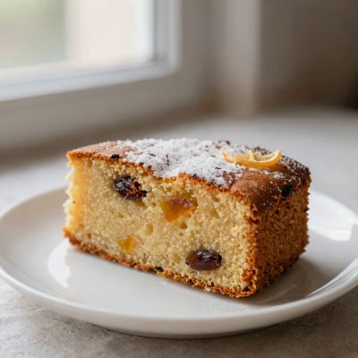 Cake con uva sultanina