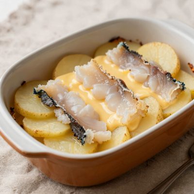 Baccalà con patate al forno