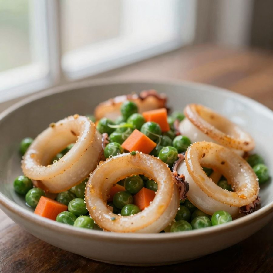 Calamari con piselli