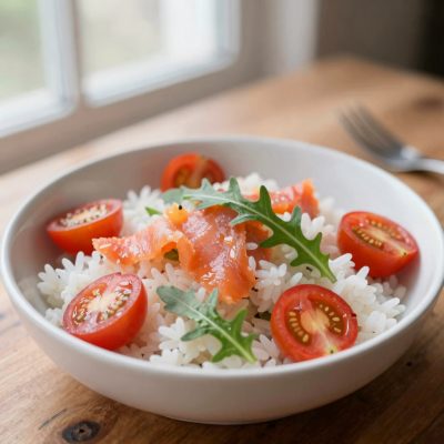 Fantasia di riso e salmone