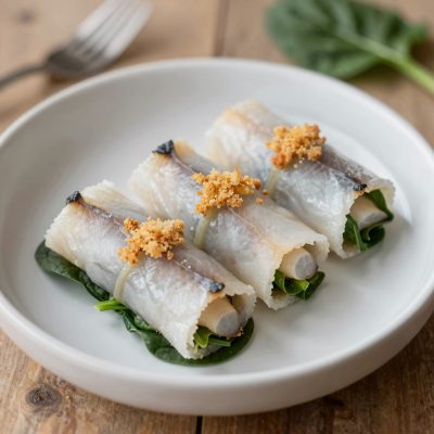 Involtini san pietro con spinaci