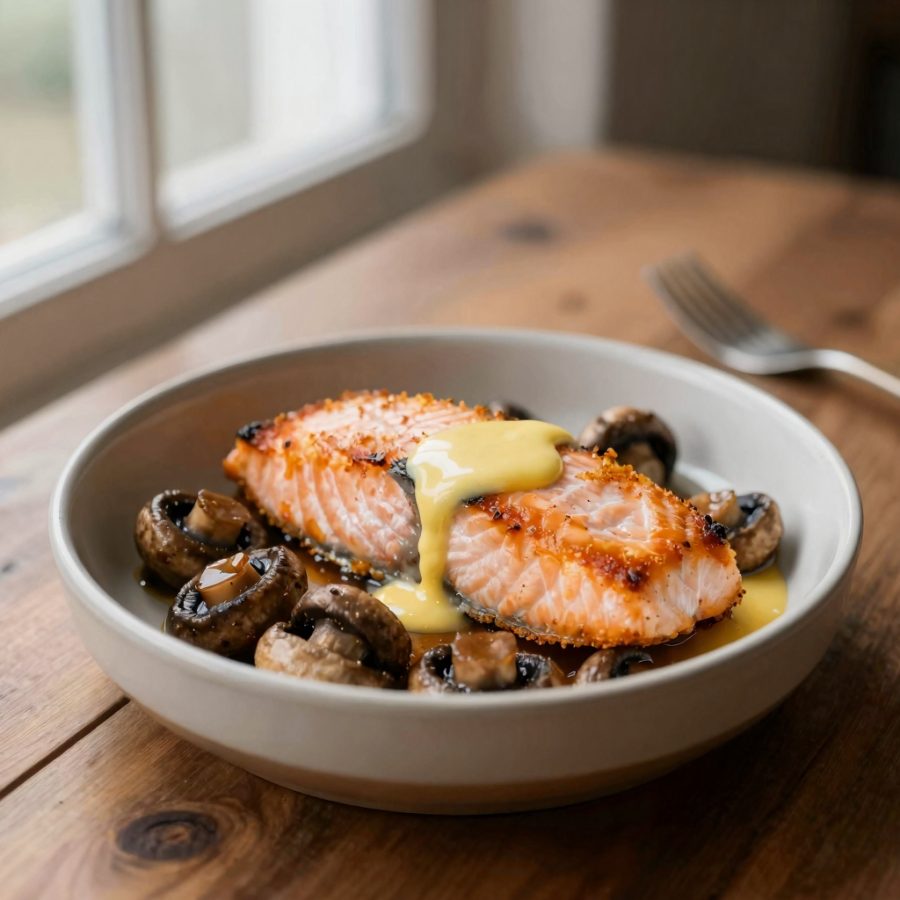 Salmone ai funghi