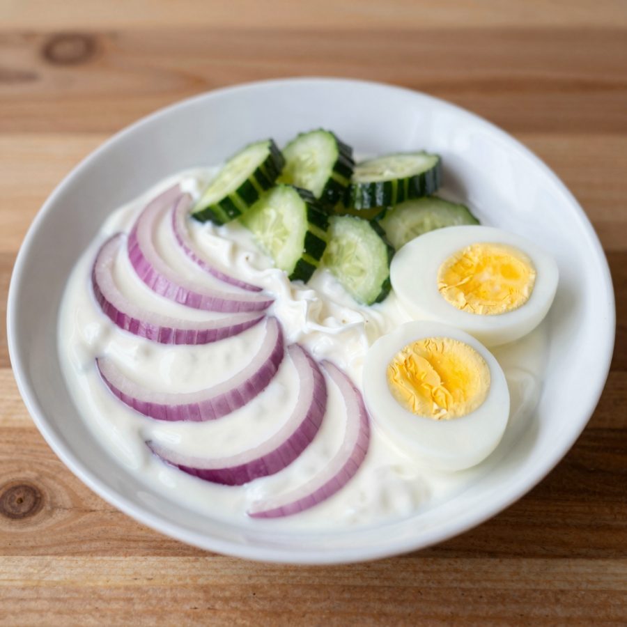 Salsa di cipolla e yogurt