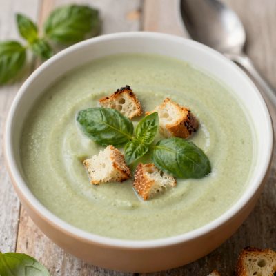 Crema di zucchine e basilico