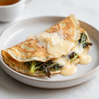 Crêpes al radicchio e gorgonzola
