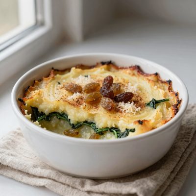 Delizia di patate e spinaci