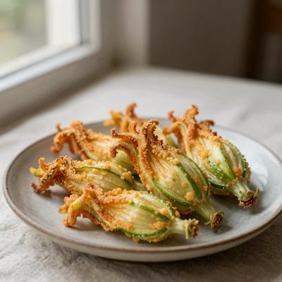 Fiori di zucca fritti