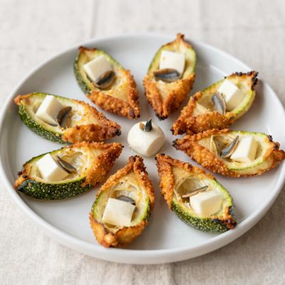 Fiori di zucca alla mozzarella